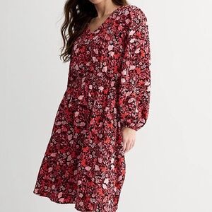 Draper James smocked long sleeve dress